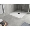 Mexen Hugo receveur rectangulaire SMC 110 x 100 cm, blanc, cache noir - 42101011-B