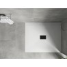 Mexen Hugo receveur rectangulaire SMC 110 x 100 cm, blanc, cache noir - 42101011-B