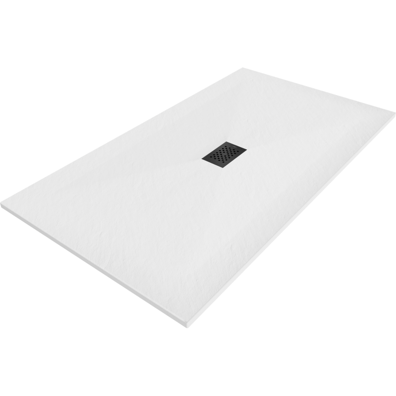 Mexen Hugo receveur rectangulaire SMC 150 x 100 cm, blanc, cache noir - 42101015-B