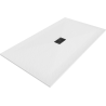 Mexen Hugo receveur de douche rectangulaire SMC 160 x 100 cm, blanc, cache noir - 42101016-B