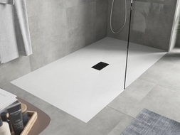 Bac à douche Mexen Hugo rectangulaire SMC 180 x 100 cm, blanc, cache noir - 42101018-B