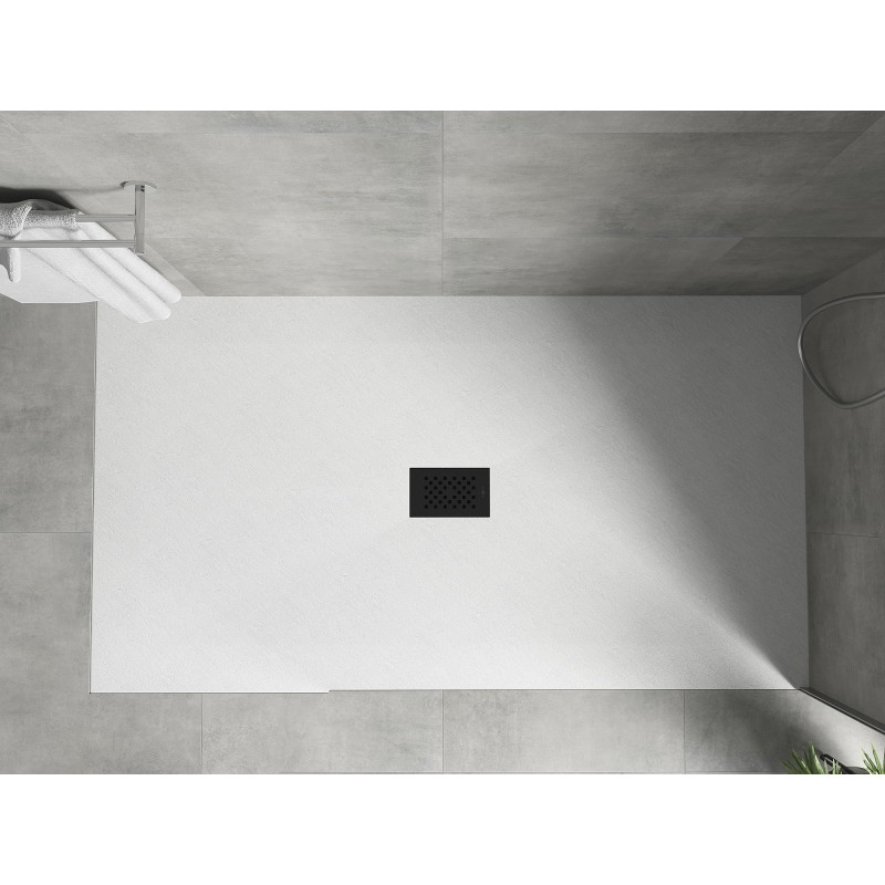 Mexen Hugo receveur de douche rectangulaire SMC 150 x 100 cm, blanc, cache noir - 42101015-B