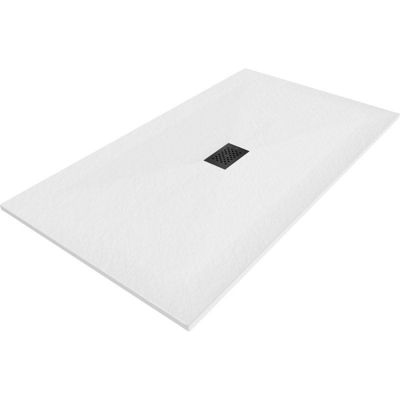 Mexen Hugo receveur de douche rectangulaire SMC 180 x 100 cm, blanc, cache noir - 42101018-B