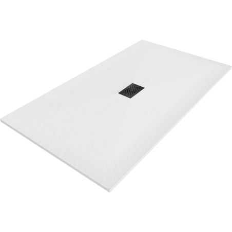 Mexen Hugo receveur rectangulaire SMC 180 x 100 cm, blanc, cache noir - 42101018-B