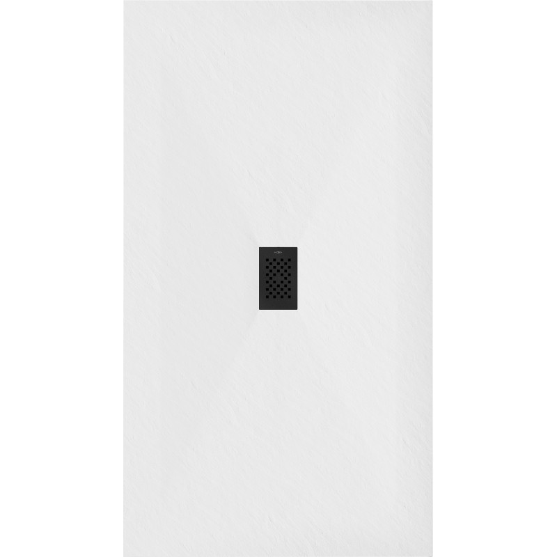 Mexen Hugo receveur rectangulaire SMC 170 x 100 cm, blanc, cache noir - 42101017-B