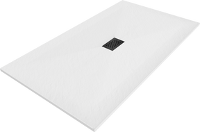 Mexen Hugo receveur de douche rectangulaire SMC 170 x 100 cm, blanc, cache noir - 42101017-B