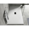 Mexen Hugo receveur de douche rectangulaire SMC 150 x 100 cm, blanc, cache noir - 42101015-B