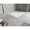 Mexen Hugo receveur de douche rectangulaire SMC 110 x 80 cm, blanc, cache inox - 42108011-X