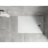 Mexen Hugo receveur rectangulaire SMC 100 x 90 cm, blanc, cache inox - 42109010-X