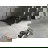 Bac square Mexen Hugo SMC 70 x 70 cm, noir, cache inox - 42707070-X