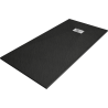 Mexen Hugo receveur rectangulaire SMC 170 x 80 cm, noir, cache inox - 42708017-X