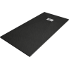 Mexen Hugo receveur de douche rectangulaire SMC 180 x 80 cm, noir, cache inox - 42708018-X