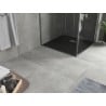 Mexen Hugo receveur de douche carré SMC 90 x 90 cm, noir, cache inox - 42709090-X