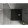 Mexen Hugo receveur de douche carré SMC 90 x 90 cm, noir, cache inox - 42709090-X