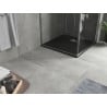 Mexen Hugo receveur de douche carré SMC 90 x 90 cm, noir, cache inox - 42709090-X