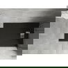 Mexen Hugo bac rectangulaire SMC 130 x 90 cm, noir, cache inox - 42709013-X