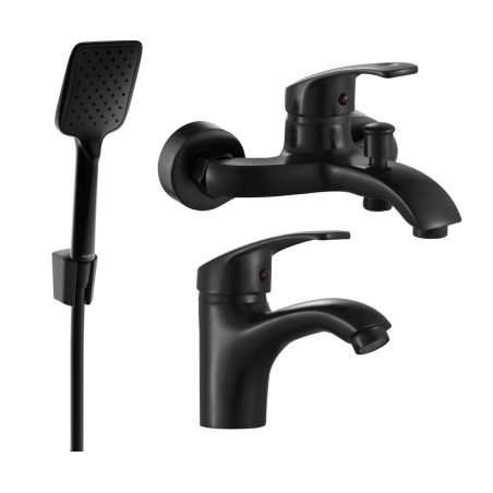 Mexen Fabia R62 ensemble de baignoire, noir - 746503R62-70