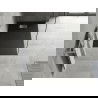 Mexen Hugo bac rectangulaire SMC 100 x 90 cm, noir, cache inox - 42709010-X