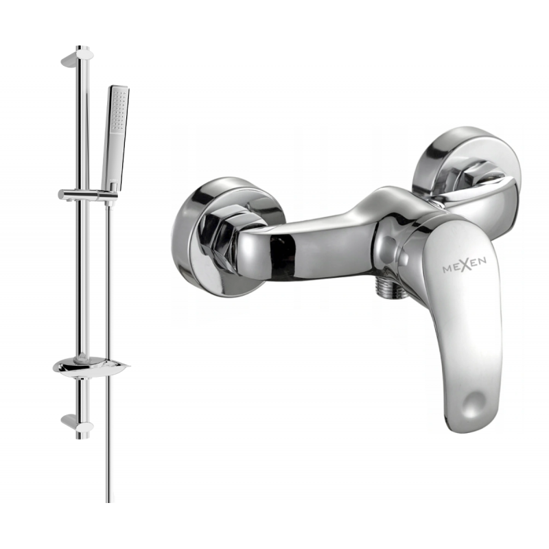 Mexen Fabia DB72 kit de douche avec robinet, chrome - 74654DB72-00