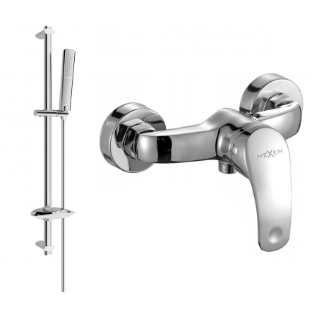 Mexen Fabia DB72 kit de douche avec robinet, chrome - 74654DB72-00