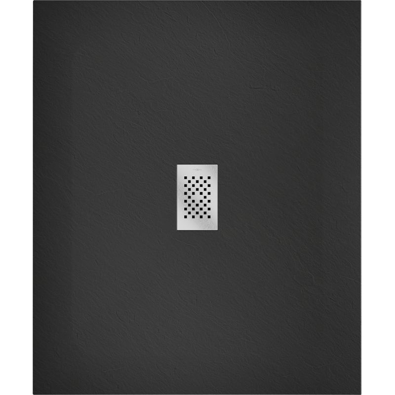 Mexen Hugo receveur rectangulaire SMC 120 x 100 cm, noir, cache inox - 42701012-X