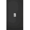Mexen Hugo bac à douche rectangulaire SMC 170 x 100 cm, noir, cache inox - 42701017-X