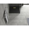 Mexen Hugo receveur de douche carré SMC 90 x 90 cm, noir, cache doré - 42709090-G