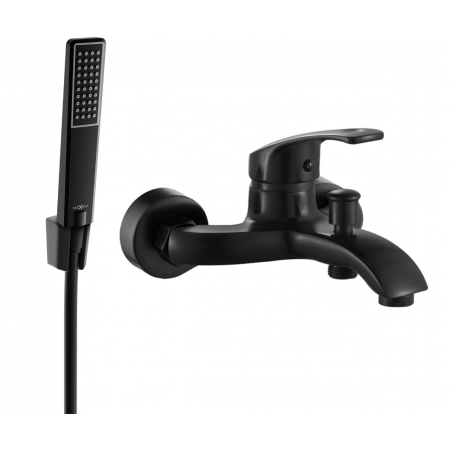 Mexen Fabia R72 robinet de baignoire avec set de douche, noir - 74653R72-70