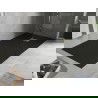 Mexen Hugo bac rectangulaire SMC 180 x 80 cm, noir, cache en or - 42708018-G