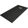 Mexen Hugo bac rectangulaire SMC 180 x 80 cm, noir, cache en or - 42708018-G