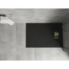 Mexen Hugo receveur de douche rectangulaire SMC 110 x 90 cm, noir, cache dorée - 42709011-G