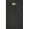 Receveur rectangulaire Mexen Hugo SMC 140 x 90 cm, noir, cache-découpe or - 42709014-G