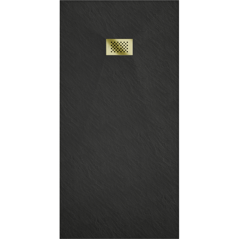 Mexen Hugo receveur de douche rectangulaire SMC 170 x 90 cm, noir, cache doré - 42709017-G