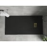 Mexen Hugo receveur de douche rectangulaire SMC 180 x 90 cm, noir, cache doré - 42709018-G