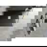 Mexen Hugo bac rectangulaire SMC 140 x 100 cm, noir, grille dorée - 42701014-G