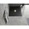 Mexen Hugo receveur rectangulaire SMC 140 x 100 cm, noir, cache-douche doré - 42701014-G