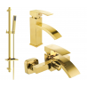 Mexen Libra DQ77 ensemble pour baignoire, doré - 745103DQ77-50