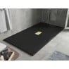 Mexen Hugo receveur de douche rectangulaire SMC 150 x 100 cm, noir, cache doré - 42701015-G