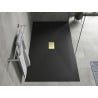 Mexen Hugo receveur de douche rectangulaire SMC 180 x 100 cm, noir, couvercle doré - 42701018-G