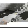 Baignoire Mexen Hugo rectangulaire SMC 200 x 100 cm, noire, cache en or - 42701020-G