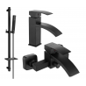 Mexen Libra DQ77 ensemble de baignoire, noir - 745103DQ77-70