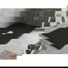Baignoire Mexen Hugo rectangulaire SMC 200 x 100 cm, noire, cache en or - 42701020-G