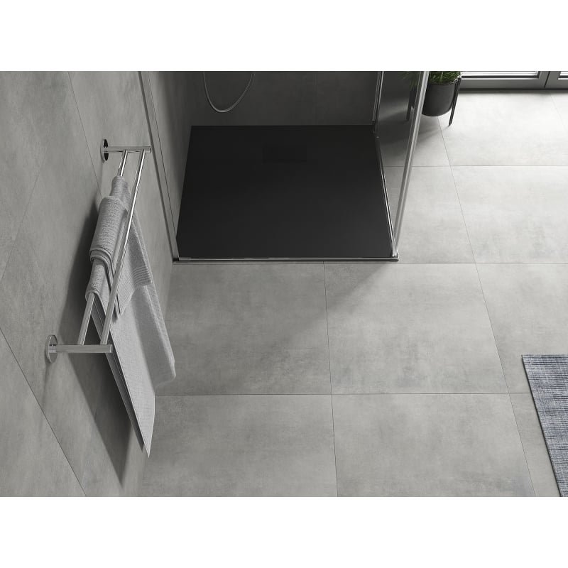Mexen Hugo receveur de douche carré SMC 90 x 90 cm, noir, cache noir - 42709090-B