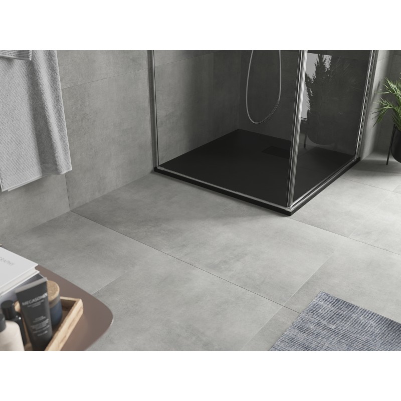 Mexen Hugo receveur de douche carré SMC 80 x 80 cm, noir, cache noir - 42708080-B