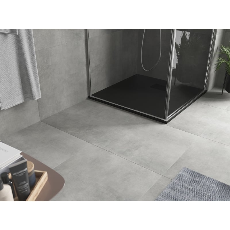 Mexen Hugo receveur de douche carré SMC 90 x 90 cm, noir, cache noir - 42709090-B