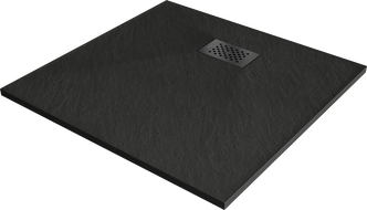 Mexen Hugo receveur de douche carré SMC 90 x 90 cm, noir, cache noir - 42709090-B