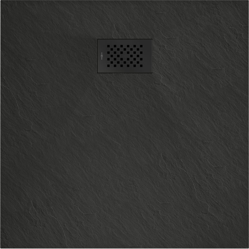 Mexen Hugo receveur de douche carré SMC 90 x 90 cm, noir, cache noir - 42709090-B