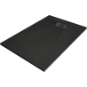 Bain rectangulaire Mexen Hugo SMC 90 x 70 cm, noir, cache noir - 42707090-B