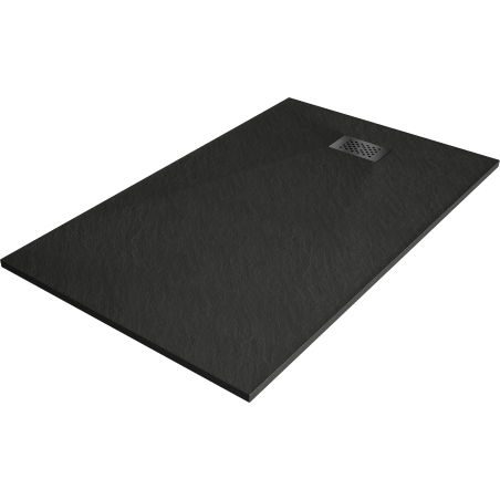 Mexen Hugo bac rectangulaire SMC 140 x 70 cm, noir, cache noir - 42707014-B