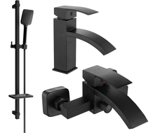 Mexen Libra DQ62 set de bain, noir - 745103DQ62-70